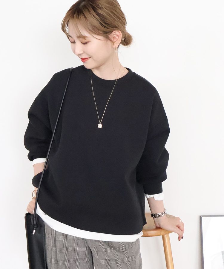 AMERICAN HOLIC「サイドスリットポンチプルオーバー」|スウェット・ジャージ|Black