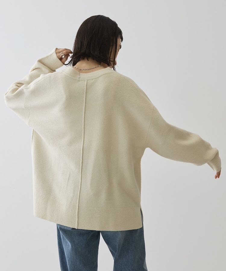 AMERICAN HOLIC「カーブネックニットプルオーバー」|ニット・セーター|