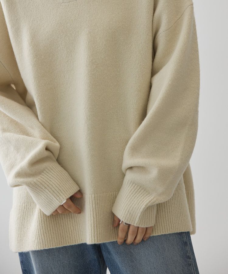 AMERICAN HOLIC「カーブネックニットプルオーバー」|ニット・セーター|