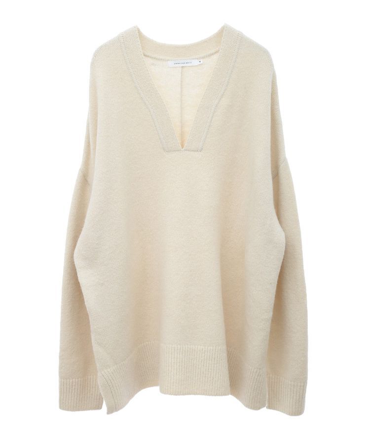 AMERICAN HOLIC「カーブネックニットプルオーバー」|ニット・セーター|