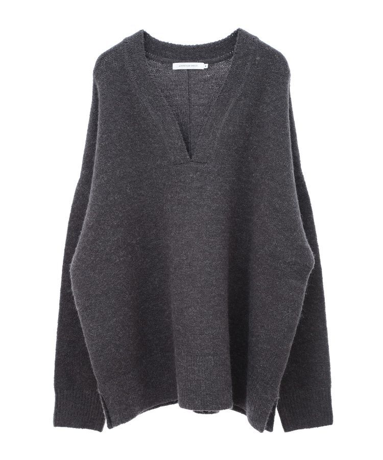 AMERICAN HOLIC「カーブネックニットプルオーバー」|ニット・セーター|