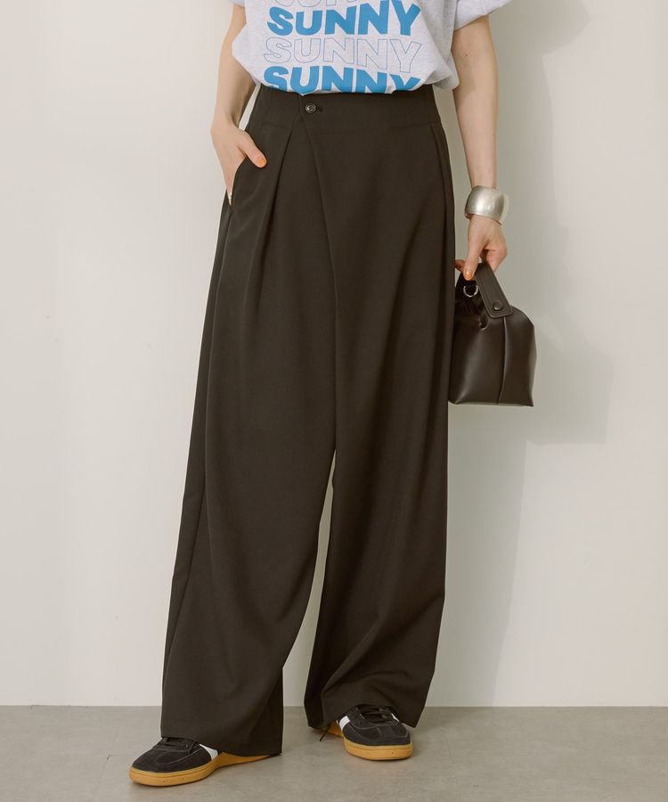 AMERICAN HOLIC「タック ラップワイドパンツ」|その他|