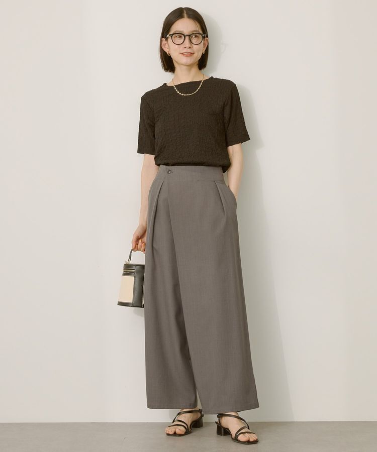 AMERICAN HOLIC「タック ラップワイドパンツ」|その他|