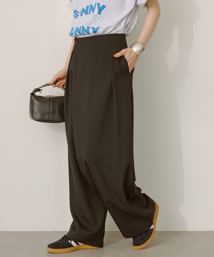 AMERICAN HOLIC「タック ラップワイドパンツ」|その他|