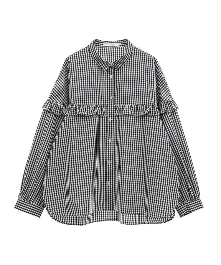 AMERICAN HOLIC「イージーケアフリルシャツ」|シャツ・ブラウス|