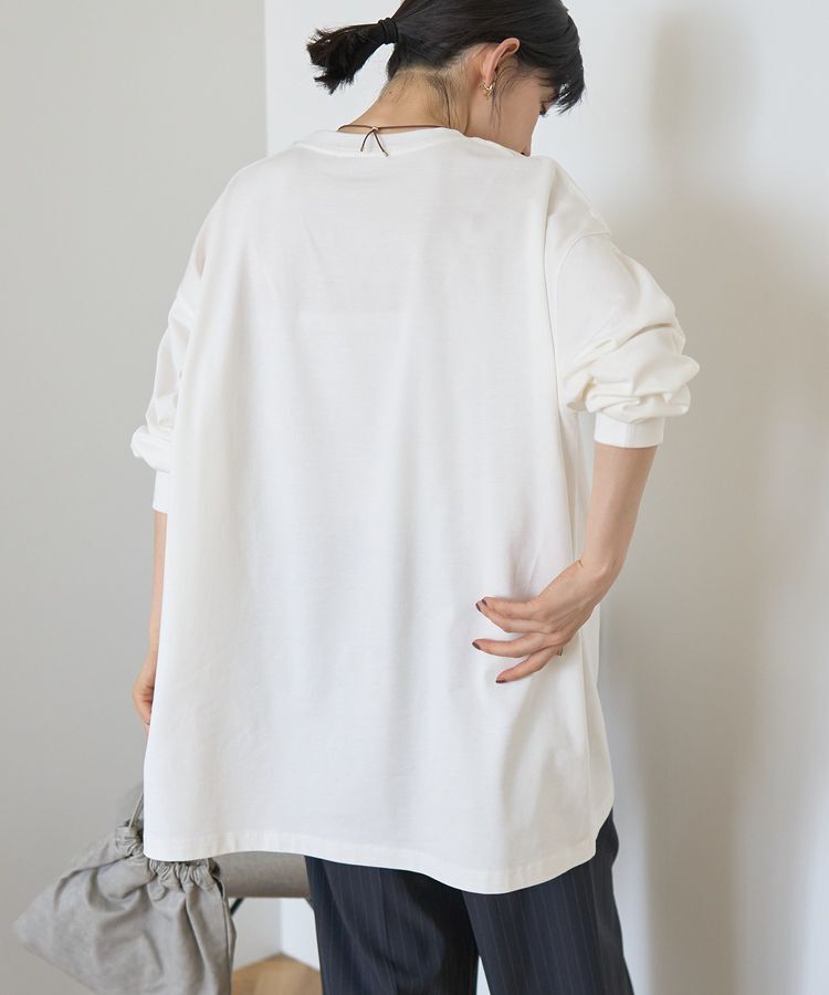 AMERICAN HOLIC「コットンロング丈プルオーバー/チュニック」|Tシャツ・カットソー|