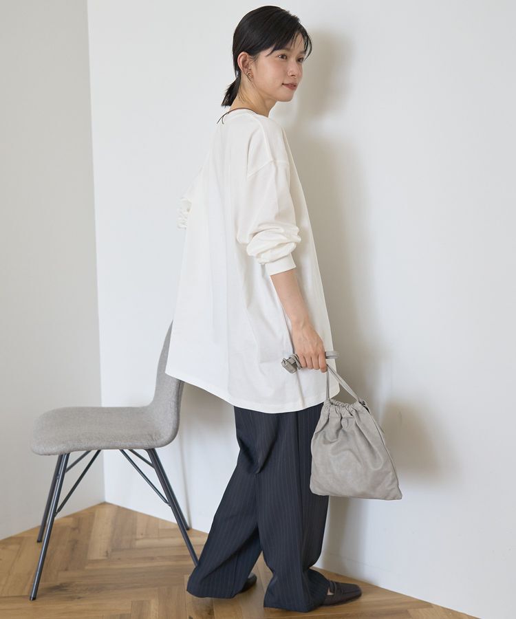 AMERICAN HOLIC「コットンロング丈プルオーバー/チュニック」|Tシャツ・カットソー|