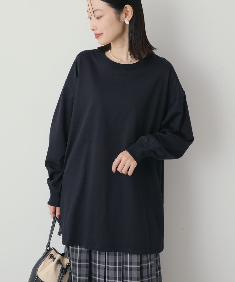 AMERICAN HOLIC「コットンロング丈プルオーバー/チュニック」|Tシャツ・カットソー|