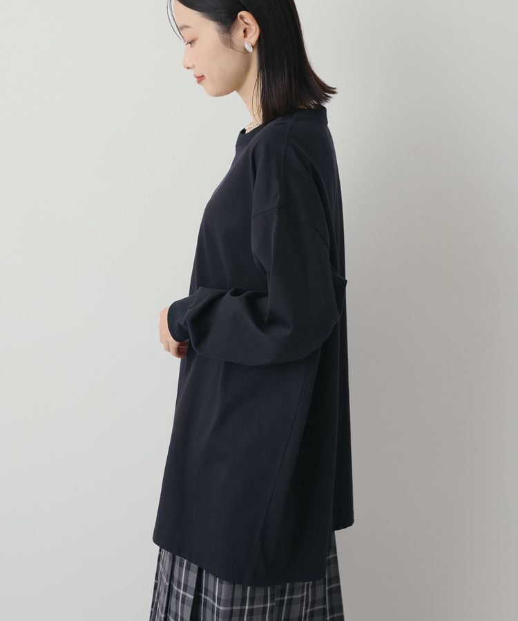 AMERICAN HOLIC「コットンロング丈プルオーバー/チュニック」|Tシャツ・カットソー|