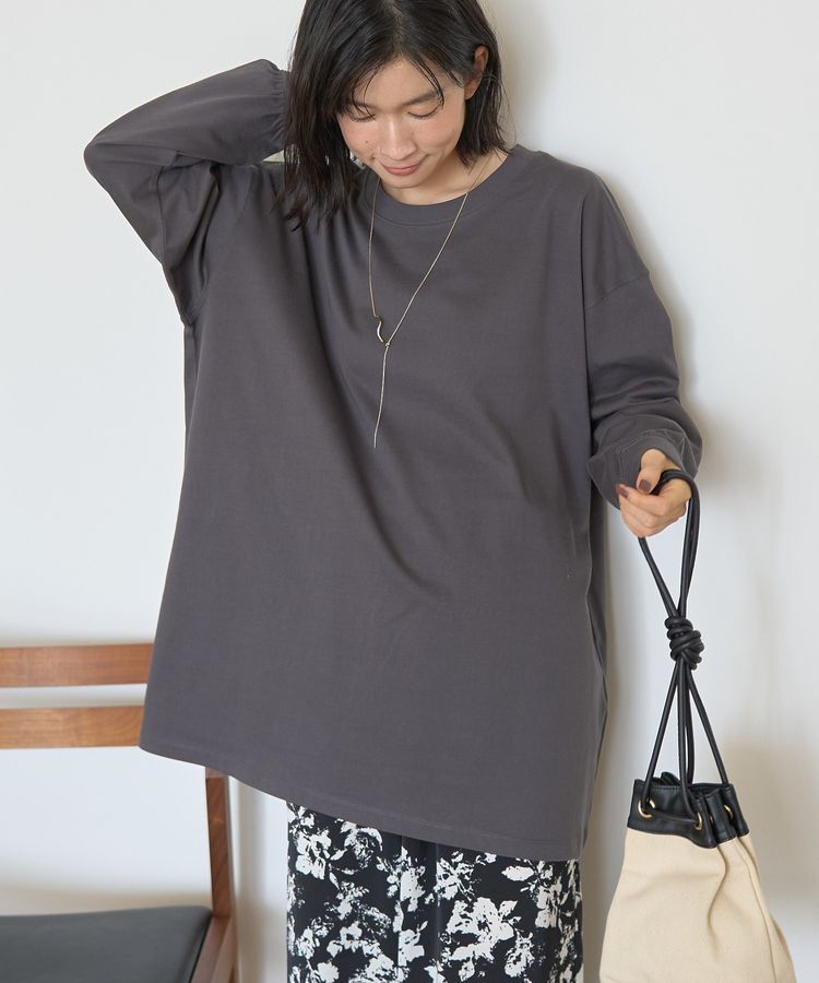AMERICAN HOLIC「コットンロング丈プルオーバー/チュニック」|Tシャツ・カットソー|
