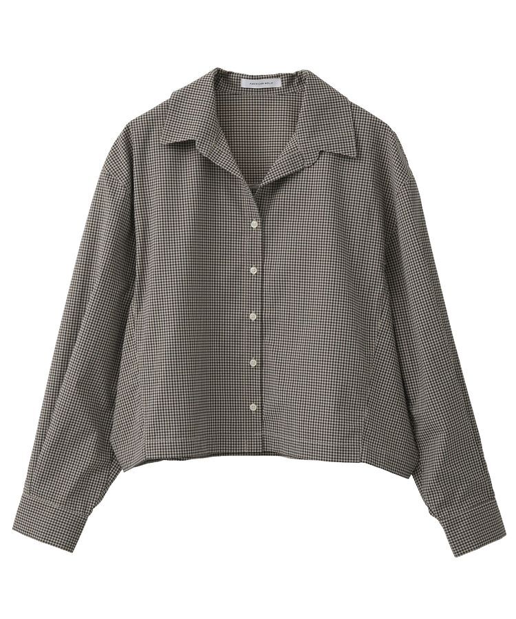 AMERICAN HOLIC「クロップド丈バックタックチェックシャツ」|シャツ・ブラウス|