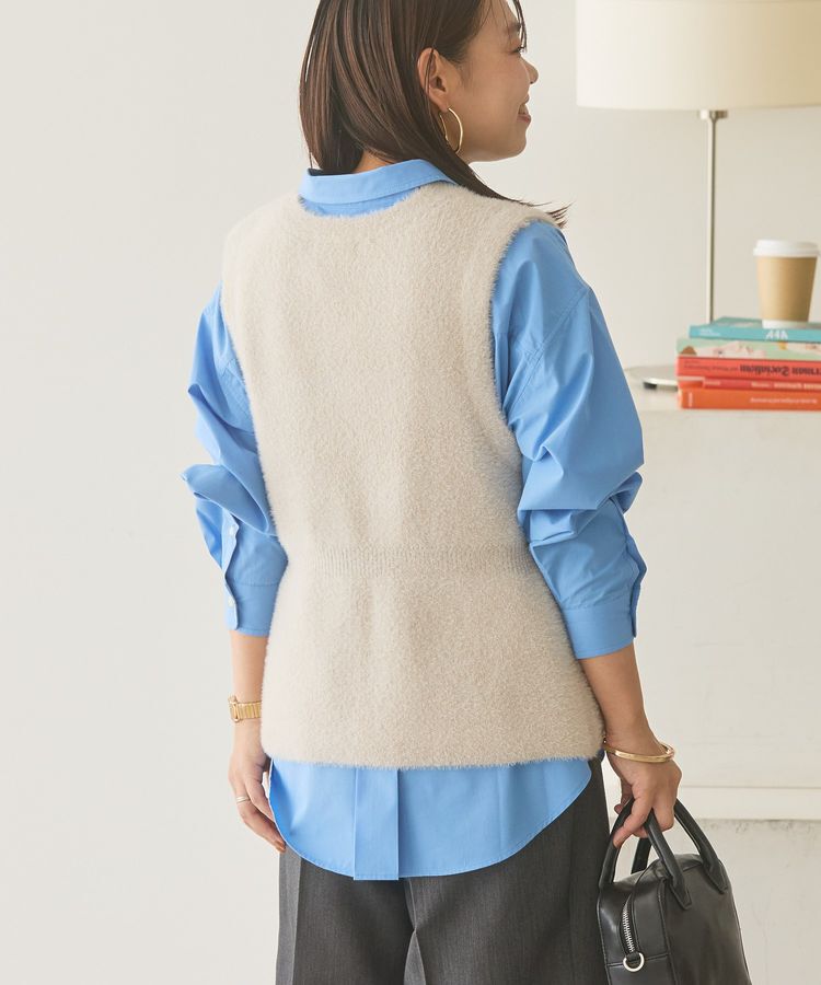 AMERICAN HOLIC「ミニシャギーペプラムベスト」|ベスト・ジレ|