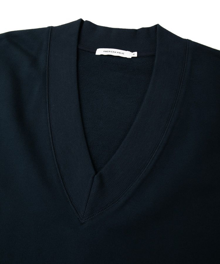 AMERICAN HOLIC「Vネックサイドスリットロングスウェットプルオーバー/チュニック」|スウェット・ジャージ|