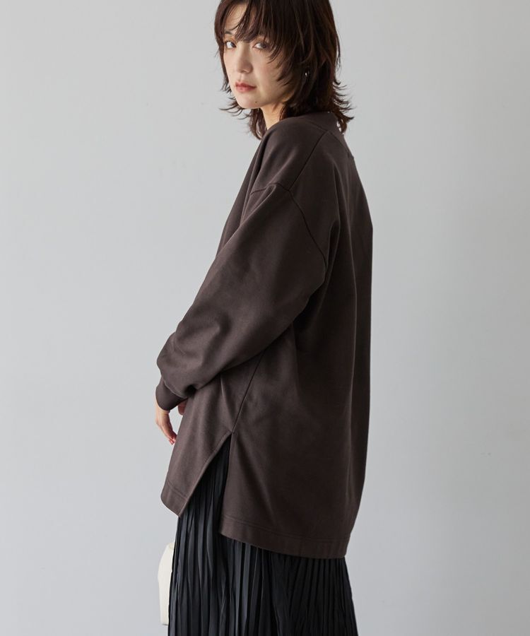 AMERICAN HOLIC「Vネックサイドスリットロングスウェットプルオーバー/チュニック」|スウェット・ジャージ|