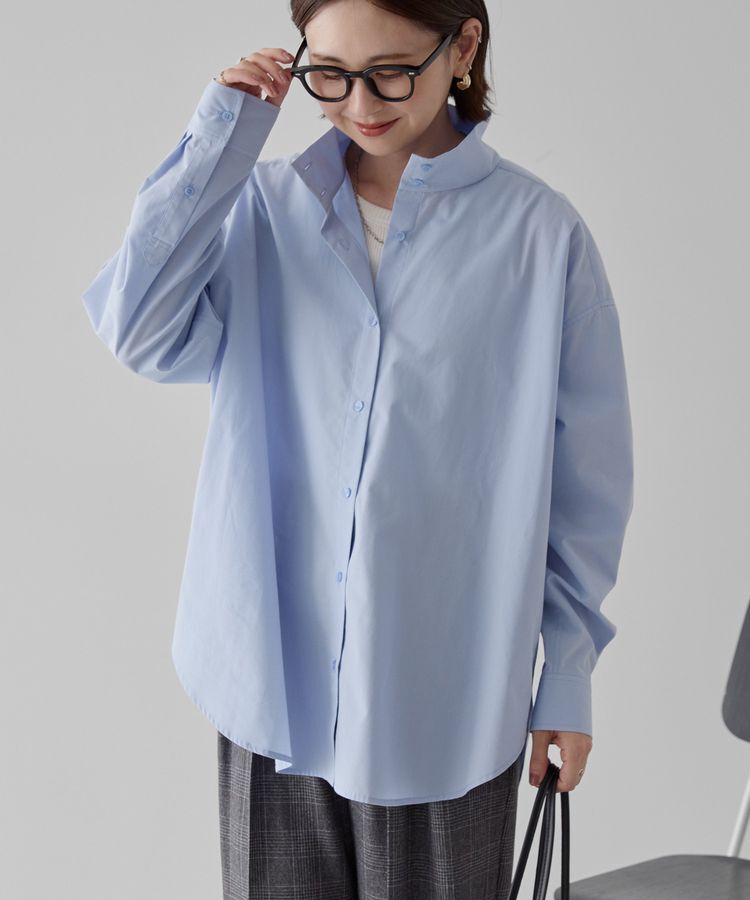 AMERICAN HOLIC「イージーケアハイネックシャツ」|シャツ・ブラウス|