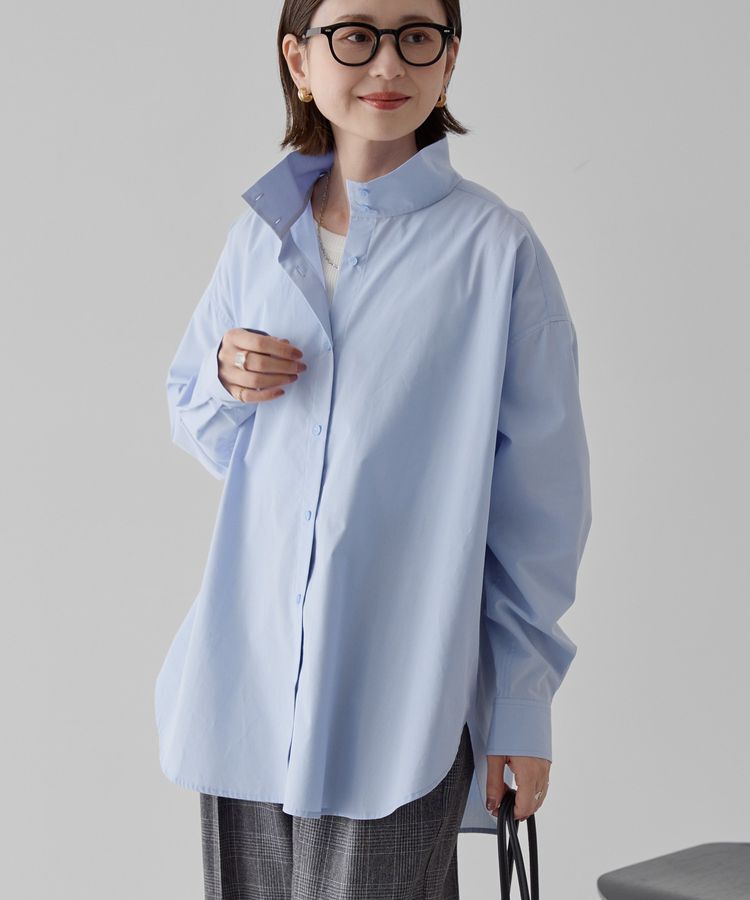 AMERICAN HOLIC「イージーケアハイネックシャツ」|シャツ・ブラウス|