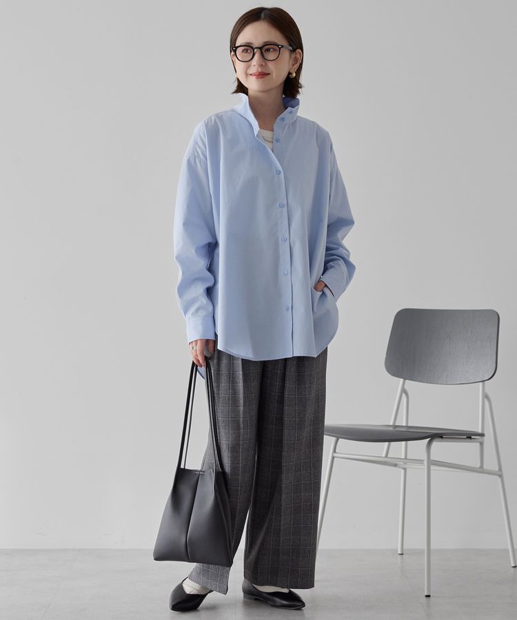 AMERICAN HOLIC「イージーケアハイネックシャツ」|シャツ・ブラウス|