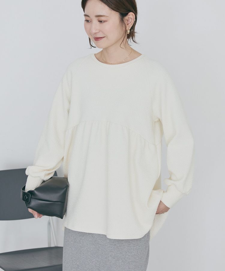 AMERICAN HOLIC「フクレジャガードペプラムプルオーバー」|Tシャツ・カットソー|Ivory