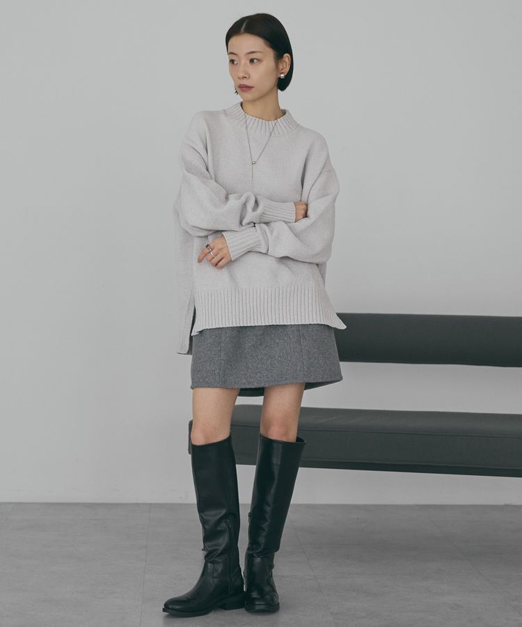 AMERICAN HOLIC「ベロアモールニットプルオーバー」|ニット・セーター|