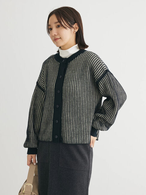 Green Parks「2way前後ニットプルオーバー」|ニット・セーター|Black