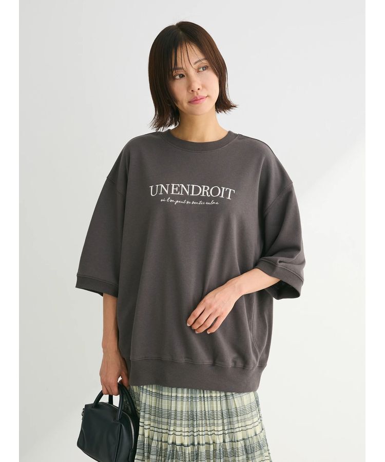 Green Parks「7分袖ロゴミニ裏毛トレTEE」|Tシャツ・カットソー|