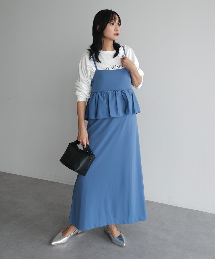 armonia「armonia.ペプラムキャミワンピース」|ワンピース|Blue