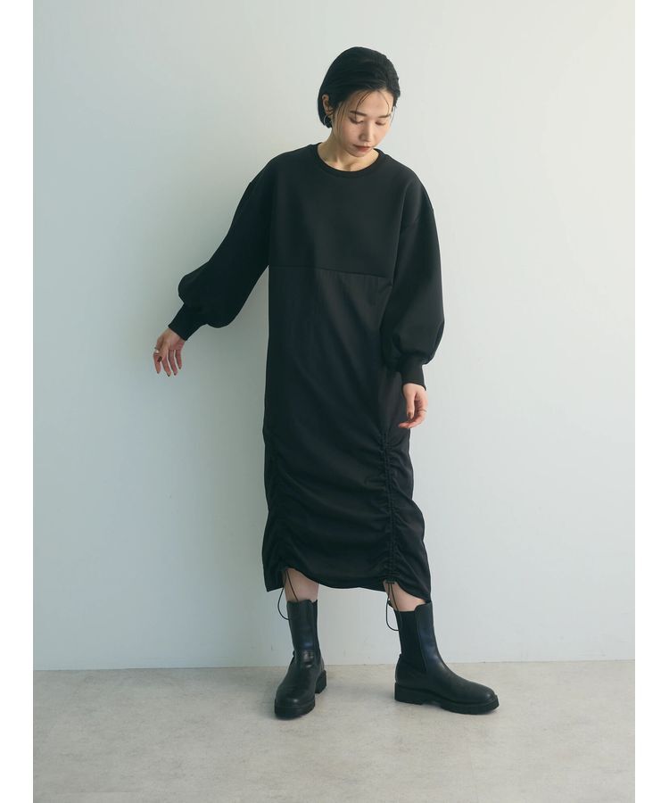 armonia「armonia.異素材シャーリングワンピース」|ワンピース|