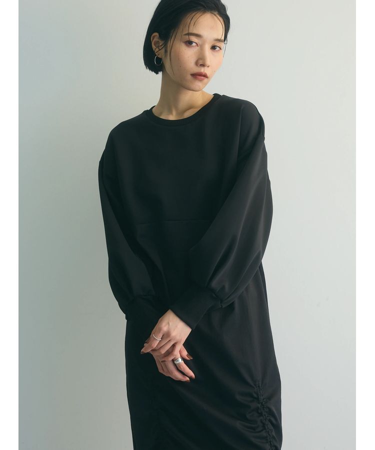 armonia「armonia.異素材シャーリングワンピース」|ワンピース|