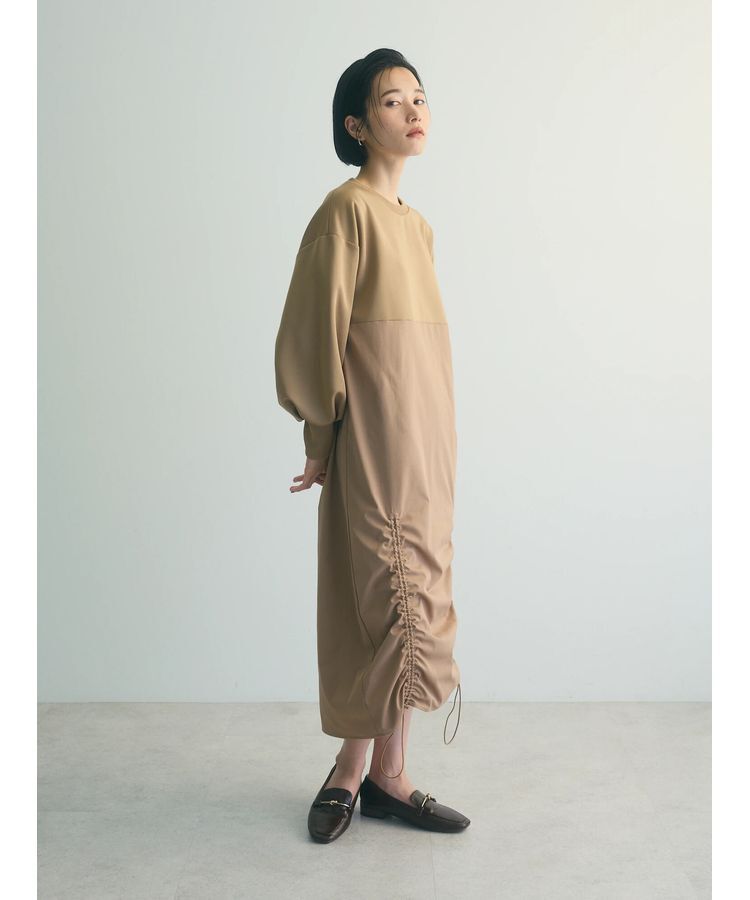 armonia「armonia.異素材シャーリングワンピース」|ワンピース|