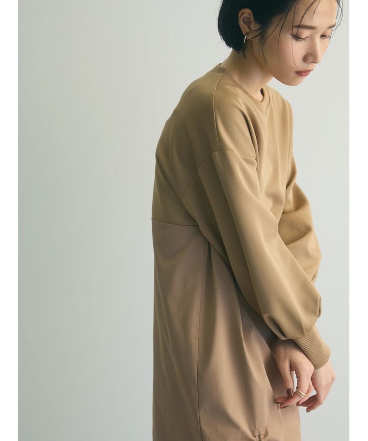 armonia「armonia.異素材シャーリングワンピース」|ワンピース|
