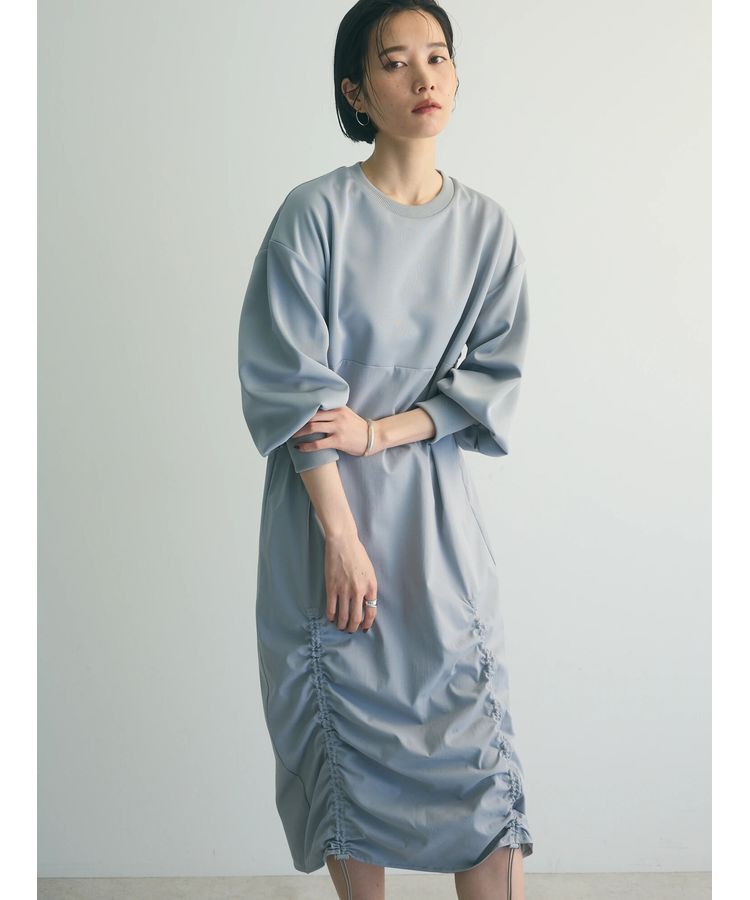 armonia「armonia.異素材シャーリングワンピース」|ワンピース|
