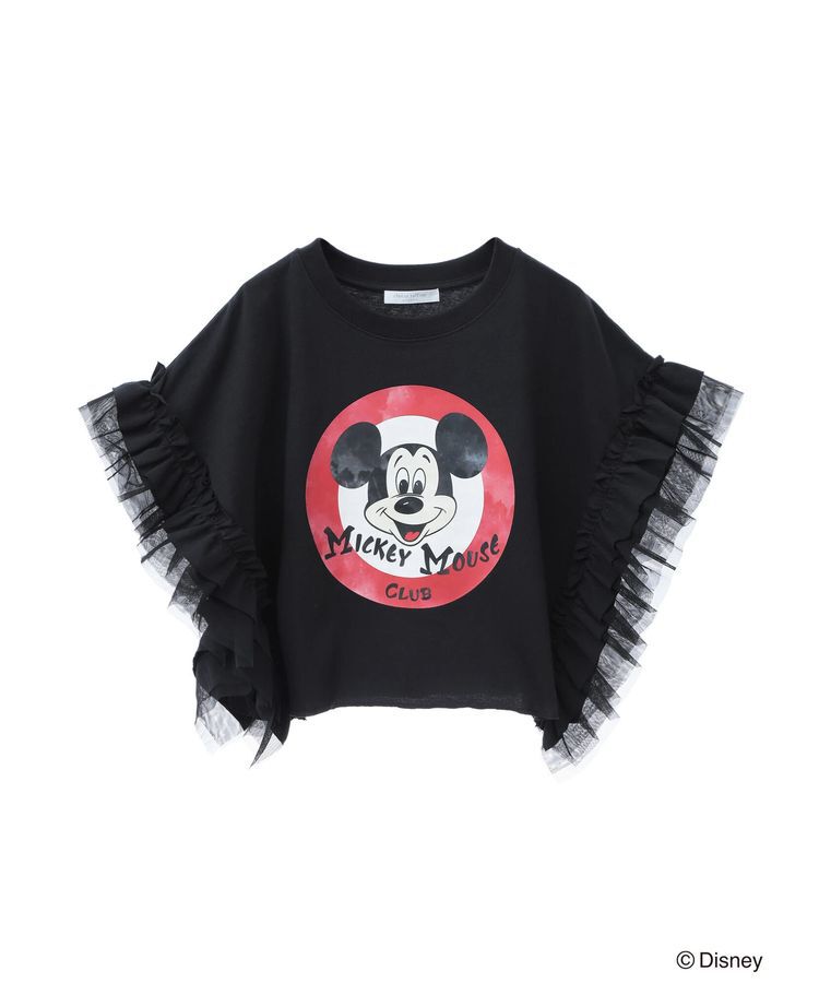 Green Parks「ミッキーマウスクラブ/袖フリルショート丈TEE」|Tシャツ・カットソー|
