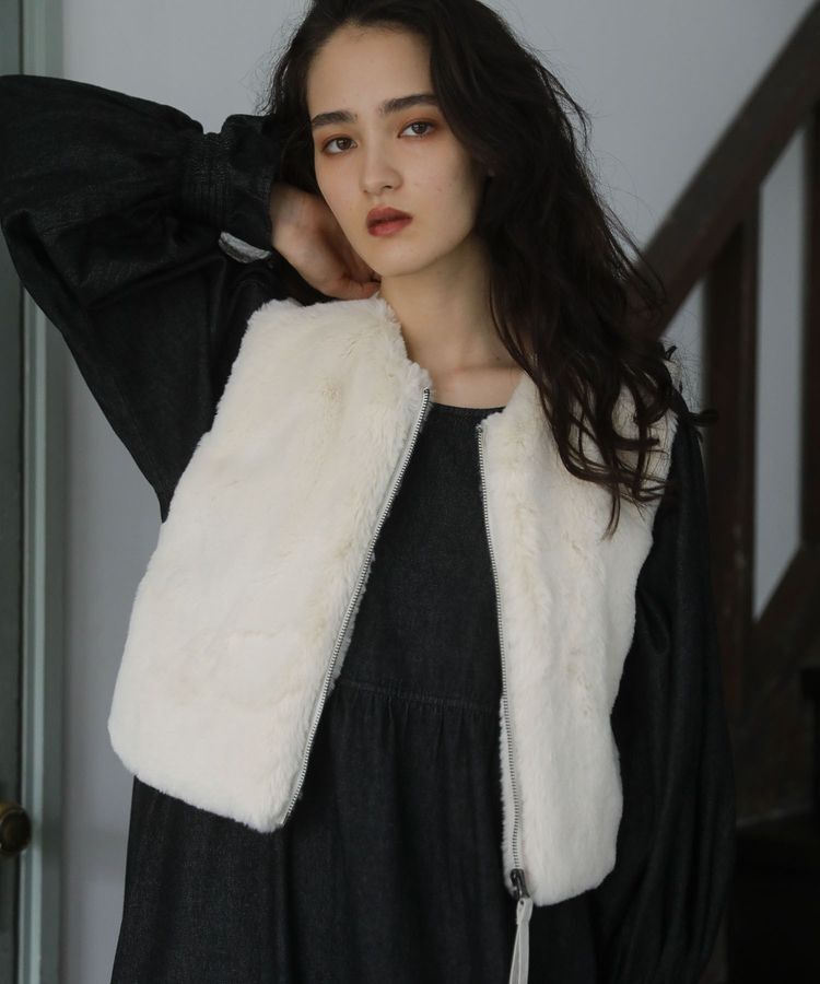 Green Parks「■ESCAR フラッフィーベスト」|ベスト・ジレ|