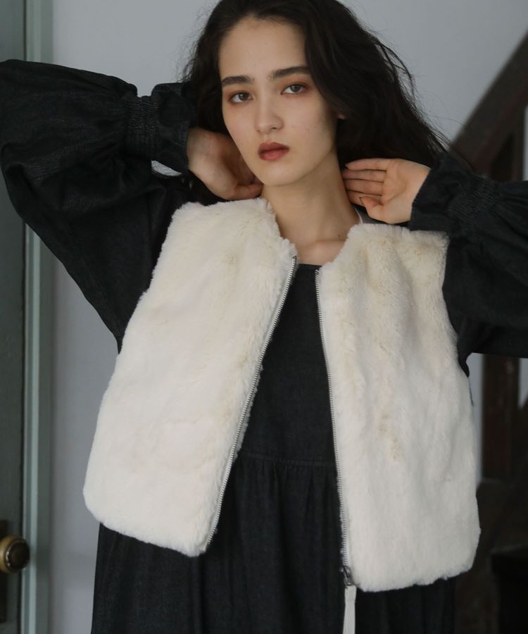 Green Parks「■ESCAR フラッフィーベスト」|ベスト・ジレ|