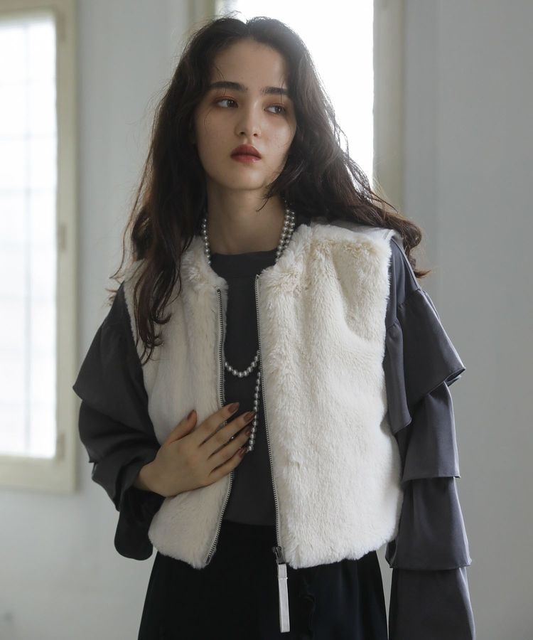 Green Parks「■ESCAR フラッフィーベスト」|ベスト・ジレ|