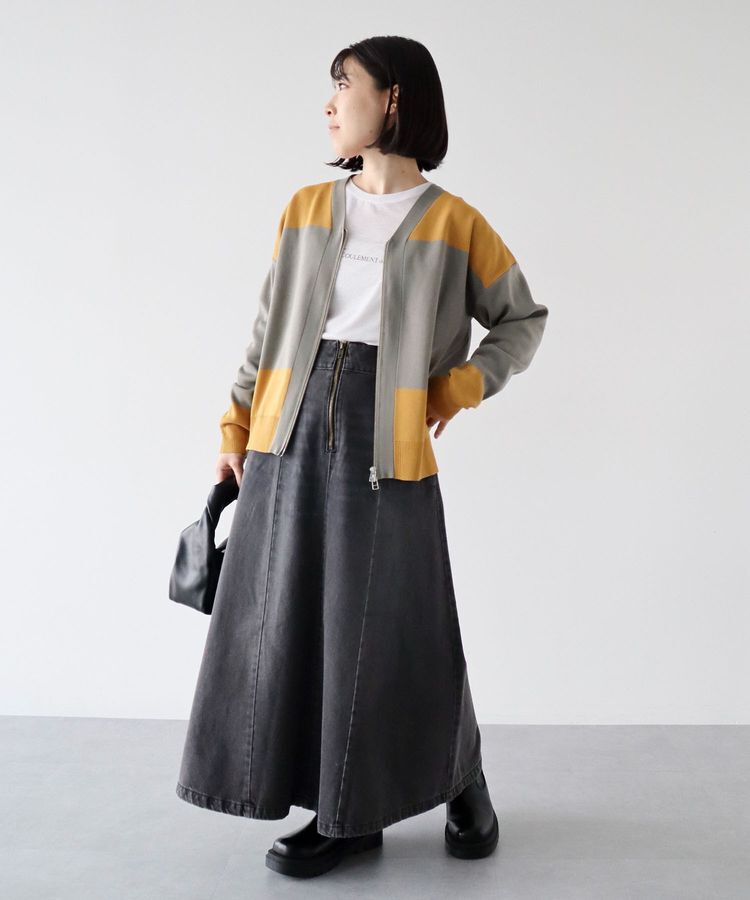 Green Parks「・furry rate かる～いニットZIPブルゾン」|カーディガン|