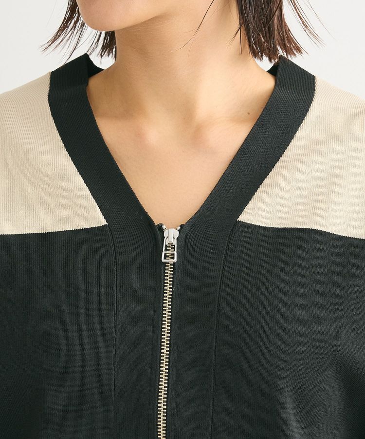 Green Parks「・furry rate かる～いニットZIPブルゾン」|カーディガン|
