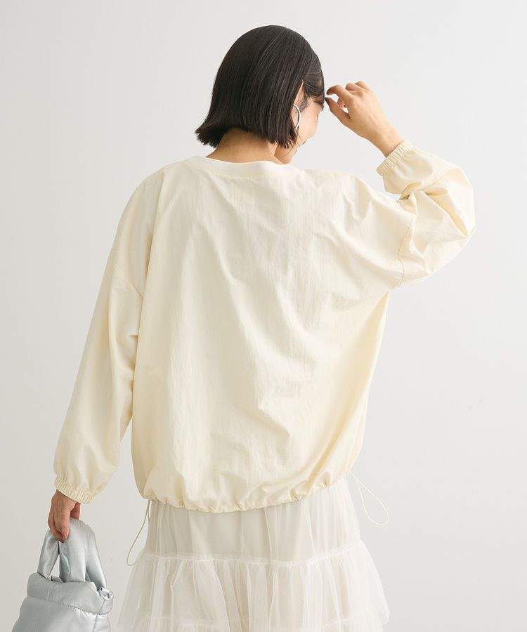 armonia「ナイロンロゴVネックプルオーバー」|チュニック|