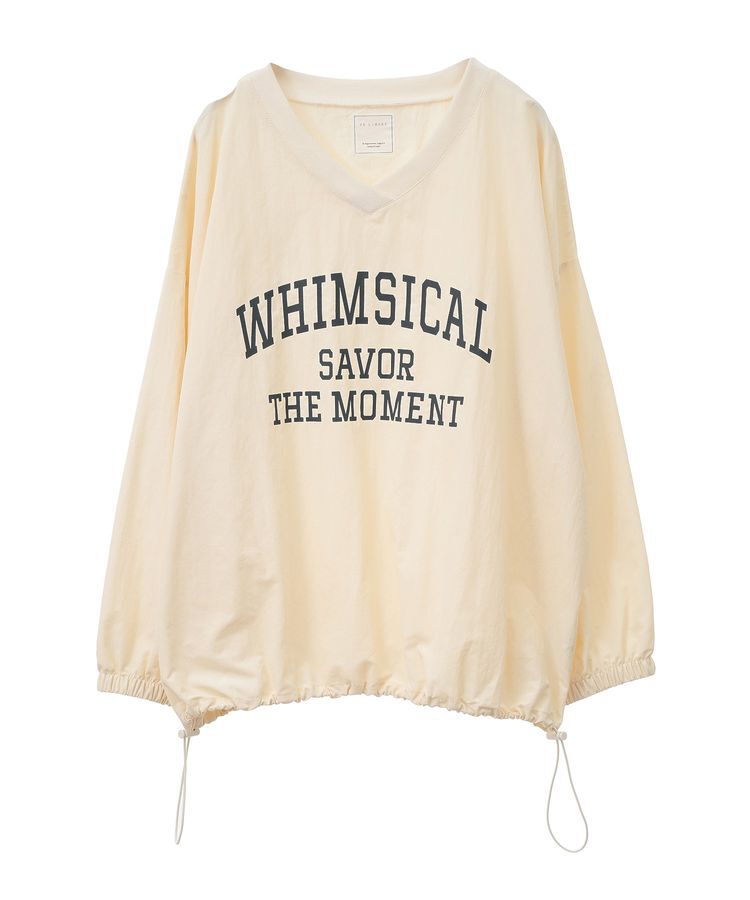 armonia「ナイロンロゴVネックプルオーバー」|チュニック|