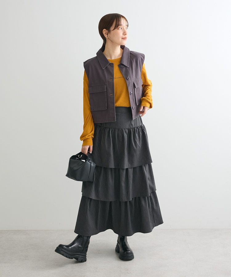 Green Parks「・ELENCARE DUE ティアードロングスカート」|スカート|