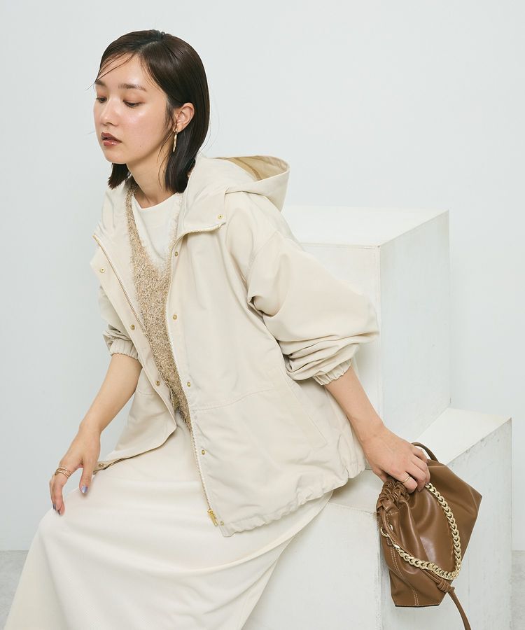 Green Parks「・ELENCARE DUE ワイドマウンテンパーカー」|ブルゾン・スタジャン|Ivory