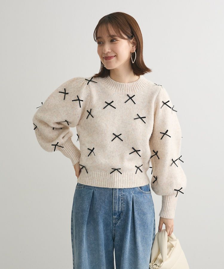 Green Parks「・ANDSEARCH メニーリボンニットプルオーバー」|ニット・セーター|