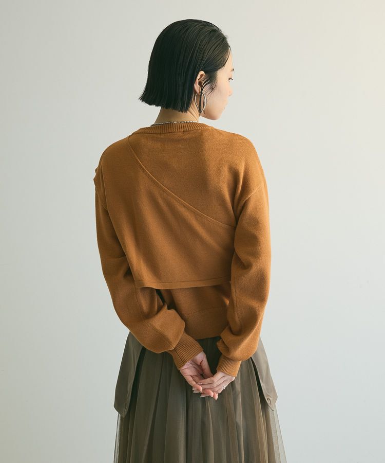 armonia「armonia.ツイストレイヤードプルオーバー」|ニット・セーター|