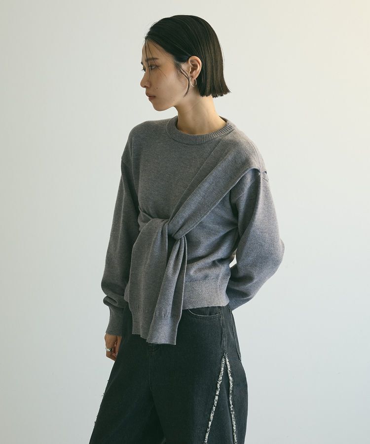armonia「armonia.ツイストレイヤードプルオーバー」|ニット・セーター|