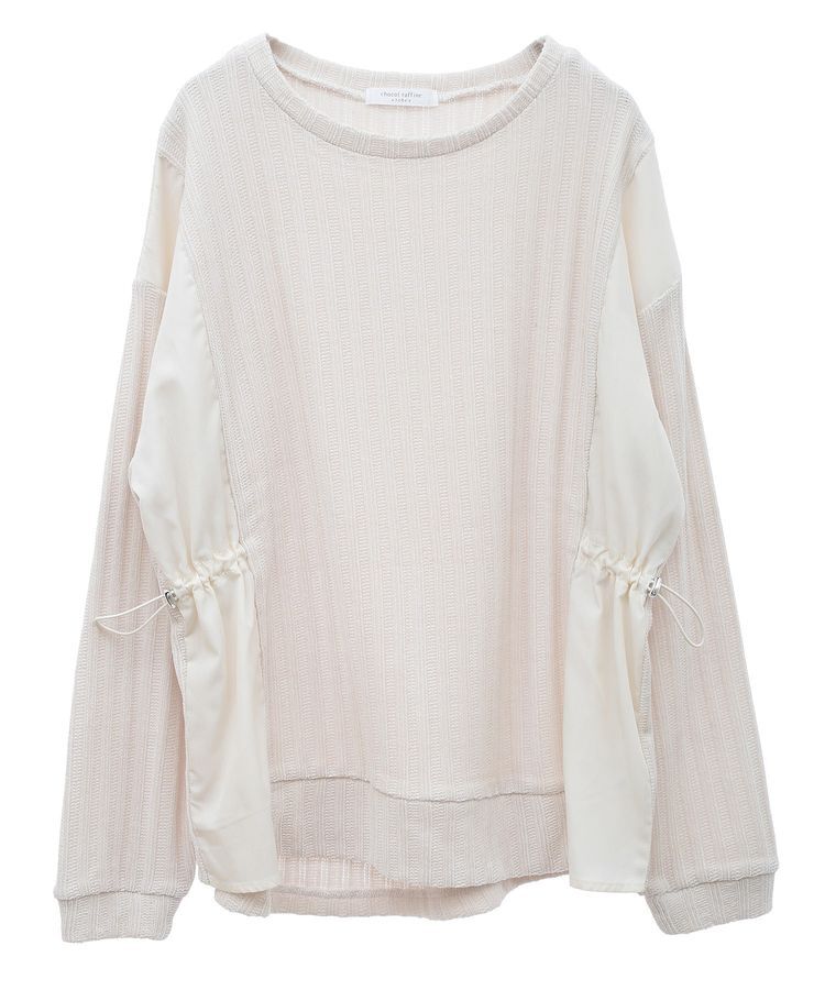 Green Parks「ベロアドッキングプルオーバー」|ニット・セーター|