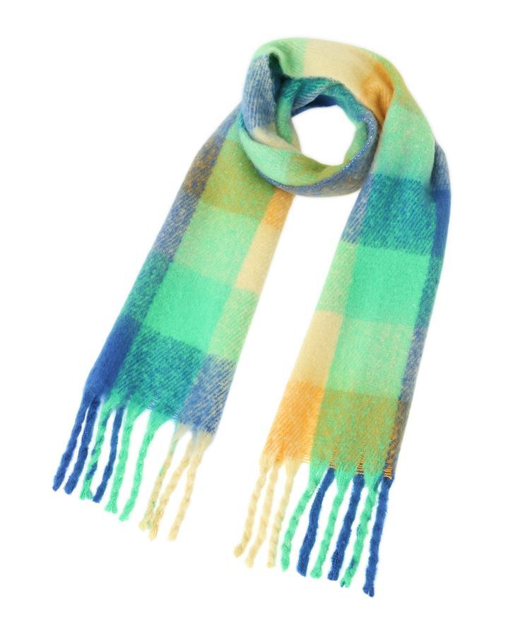 Green Parks「ボリュームチェックマフラー」|マフラー|