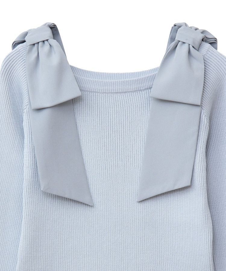 Green Parks「・swing by ショルダーリボンプルオーバー」|Tシャツ・カットソー|