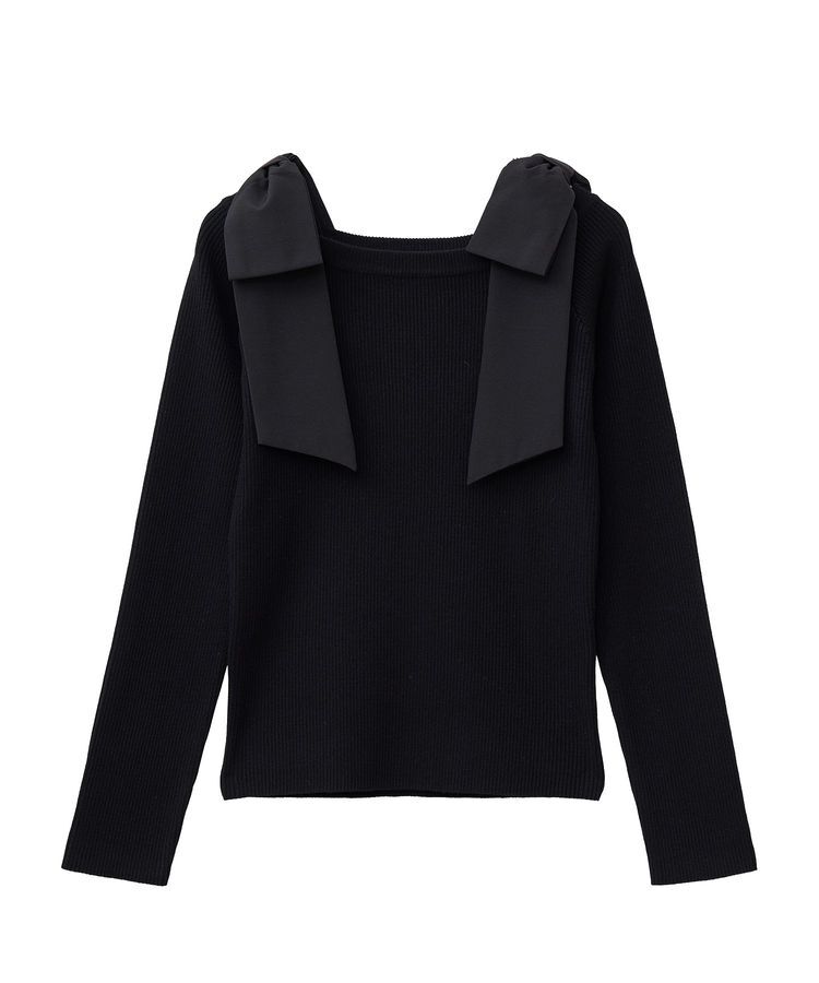 Green Parks「・swing by ショルダーリボンプルオーバー」|Tシャツ・カットソー|