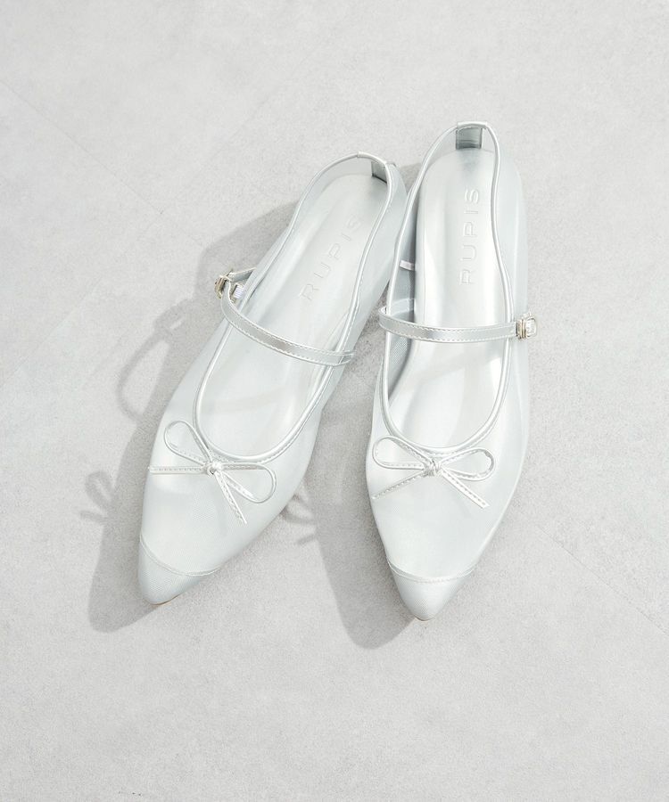 armonia「RUPIS. メッシュポインテッドメリージェーン」|パンプス|Silver