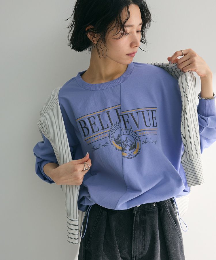 Green Parks「リメイク風ナイロンドッキングプルオーバー」|スウェット・ジャージ|